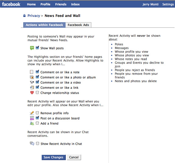 Privacy Setting Facebook