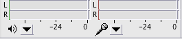 Mic playback meters