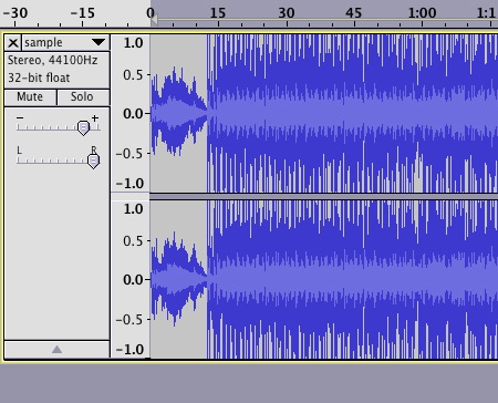 Stereo track in audacity