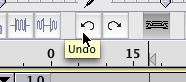 Undo option in Audacity