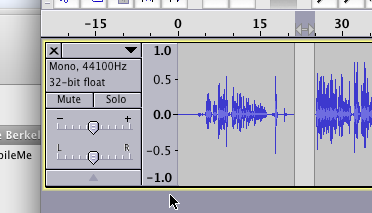 Split delete removes a portion of the track in Audacity