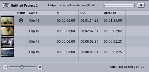 Clips processing in Final Cut Pro Clips processing in Final Cut Pro