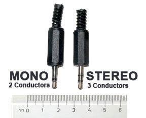 Mini mono plug verses stereo plug