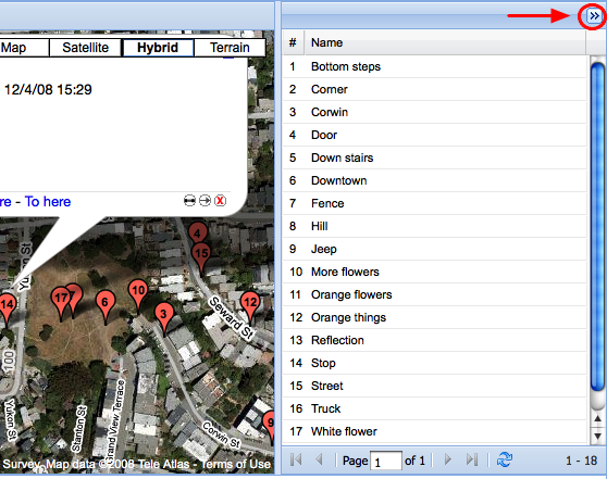 image of map list