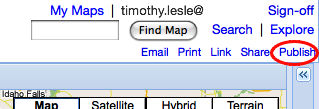 image of map publish link