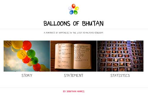 Balloons in Bhutan: digital story
