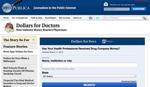 Dollars for Docs: digital story