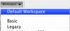 Default workspace option Default workspace option