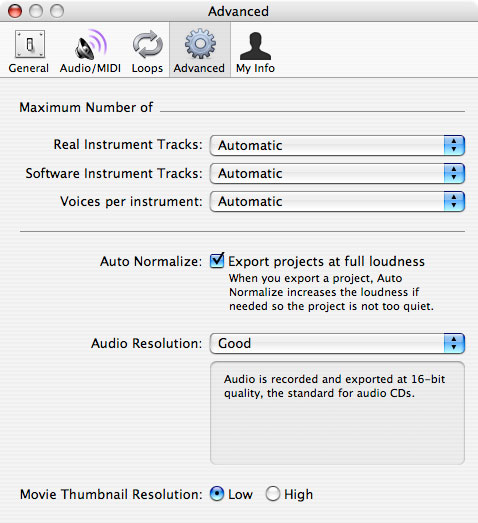 the autonormalize preference