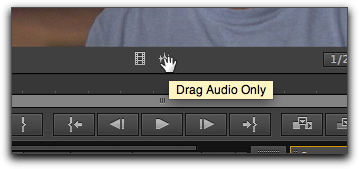 Dragging audio only of a clip Dragging audio only of a clip