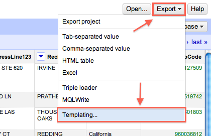 refine export refine export