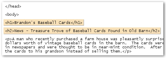 Use Heading Tags to Visually Present Content use heading tags to organize content