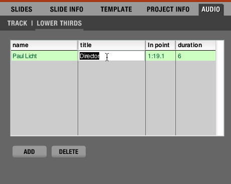 Adding lower thirds to Soundslides Adding lower thirds to Soundslides