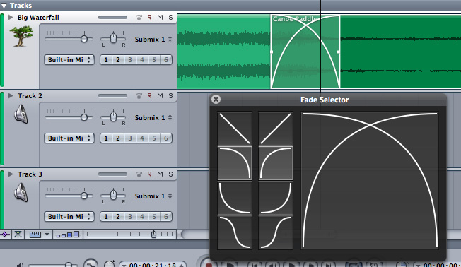Crossfade HUD Crossfade HUD in soundtrack pro 2