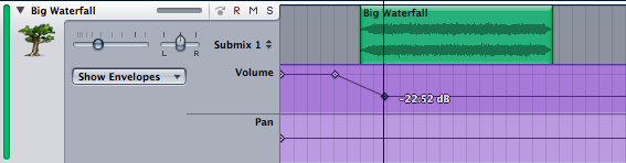 Sound Envelope Sound envelope in soundtrack pro