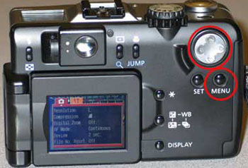 Camera menu