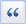 Visual display Blockquote icon