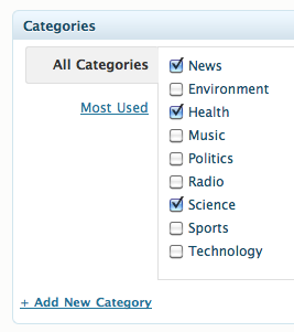 Category picker