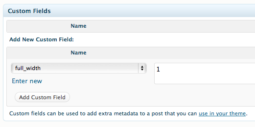 Customfields
