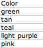 Color Fields Colors
