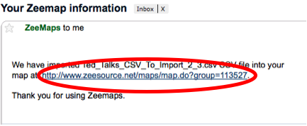 Email Message From ZeeMaps Email_Me