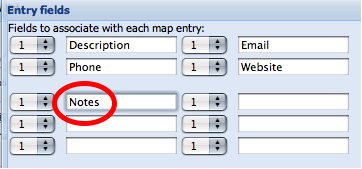 Notes in Entry Fields Pop-Up notes