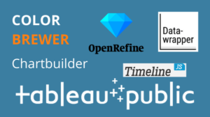Data Visualization Tools: ColorBrewer, Tableau Public, Chartbuilder, OpenRefine, Datawrapper, TimelineJS