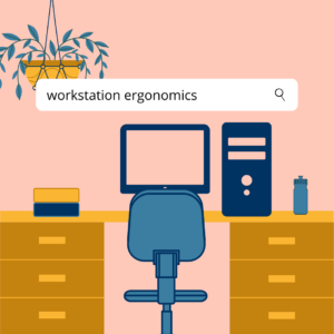 Workstation Ergonomics. maximize your time in front of a computer comfortably. create a healthy office environment.